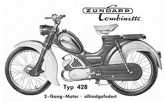 Zndapp-Ersatzteilliste Typ 428 Combinette